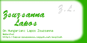 zsuzsanna lapos business card